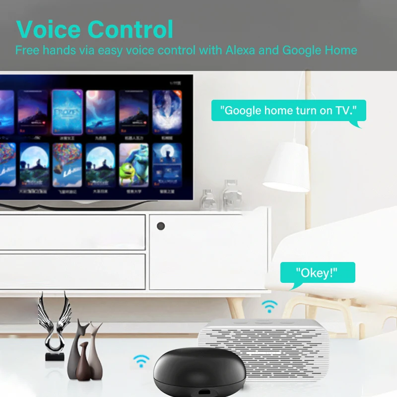 Aubess Tuya WiFi IR Remote Control For Air Conditioner TV Smart Home Infrared Universal Controller Via Alexa Google | Обустройство