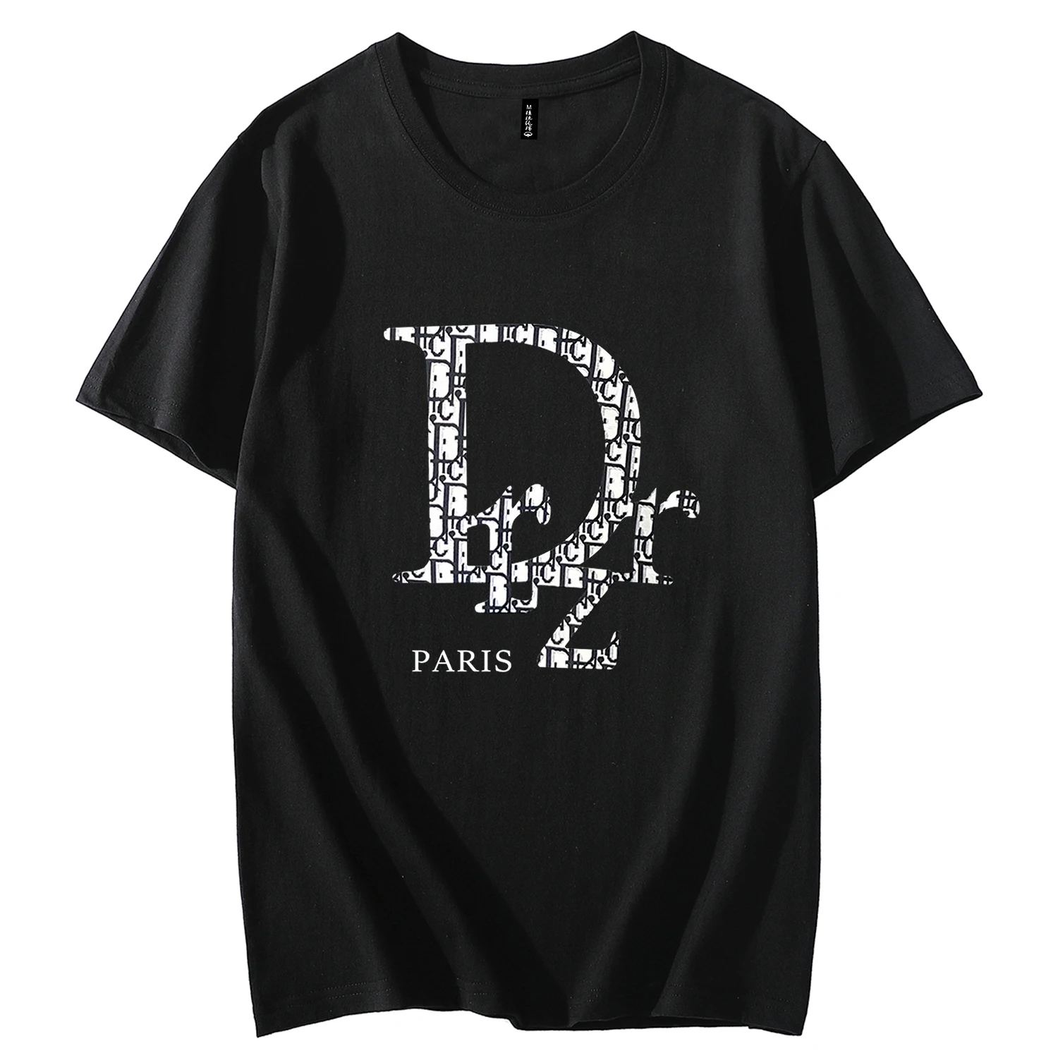 

2023 Summer Men's High-Quality Cotton T-Shirt Alphabet DR Pattern Printed Men's Casual T-Shirt Oversized Women's Short Sleeve