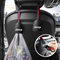 universal car seat back hook interior portable hanger storage bag purse cloth decoration for jeep wrangler compass cherokee jku