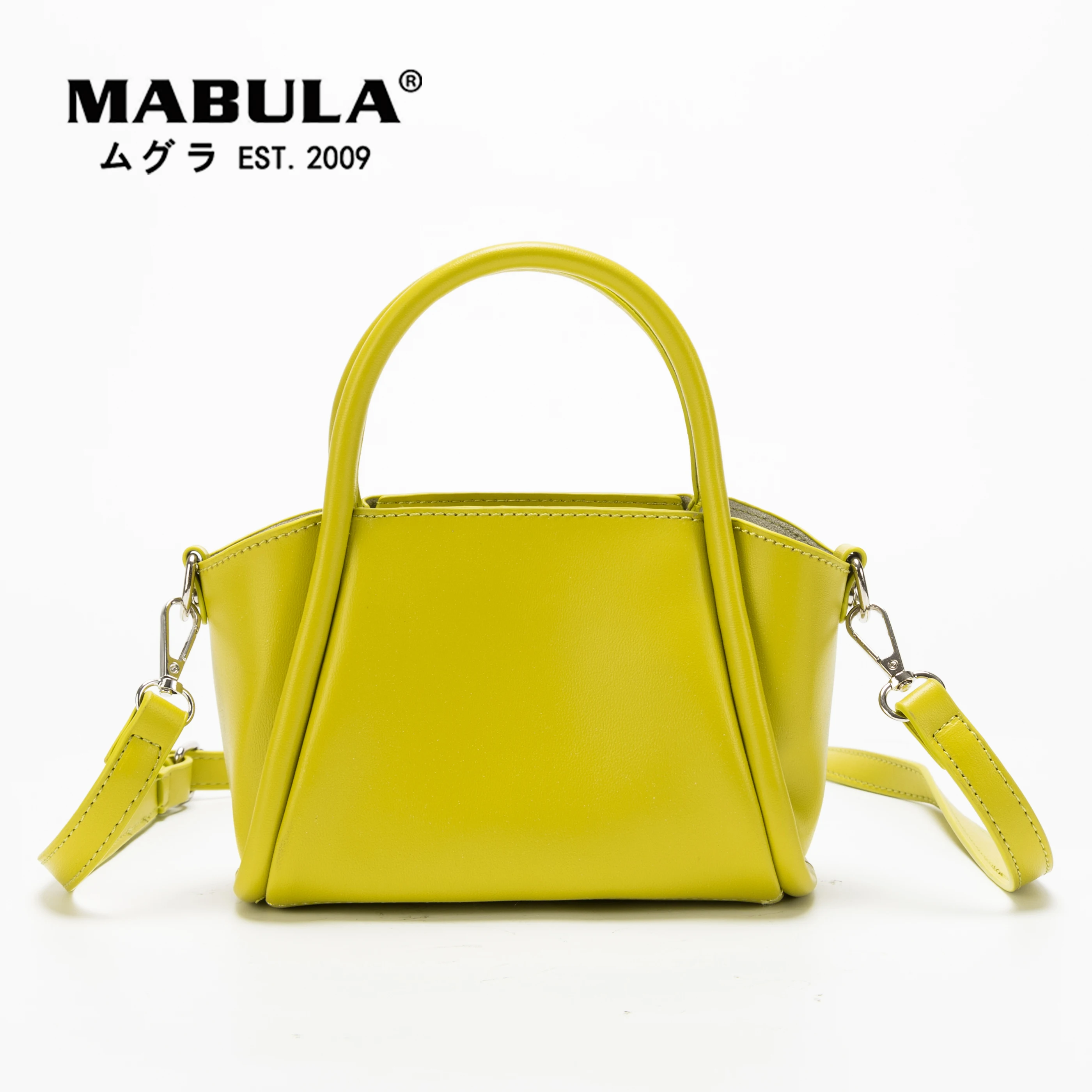 

MABULA Simple Stylish Women Satchel Tote Handbag 2 Pcs Set High Quality Leather Crossbody Bag Casual Small Top Handle Purse
