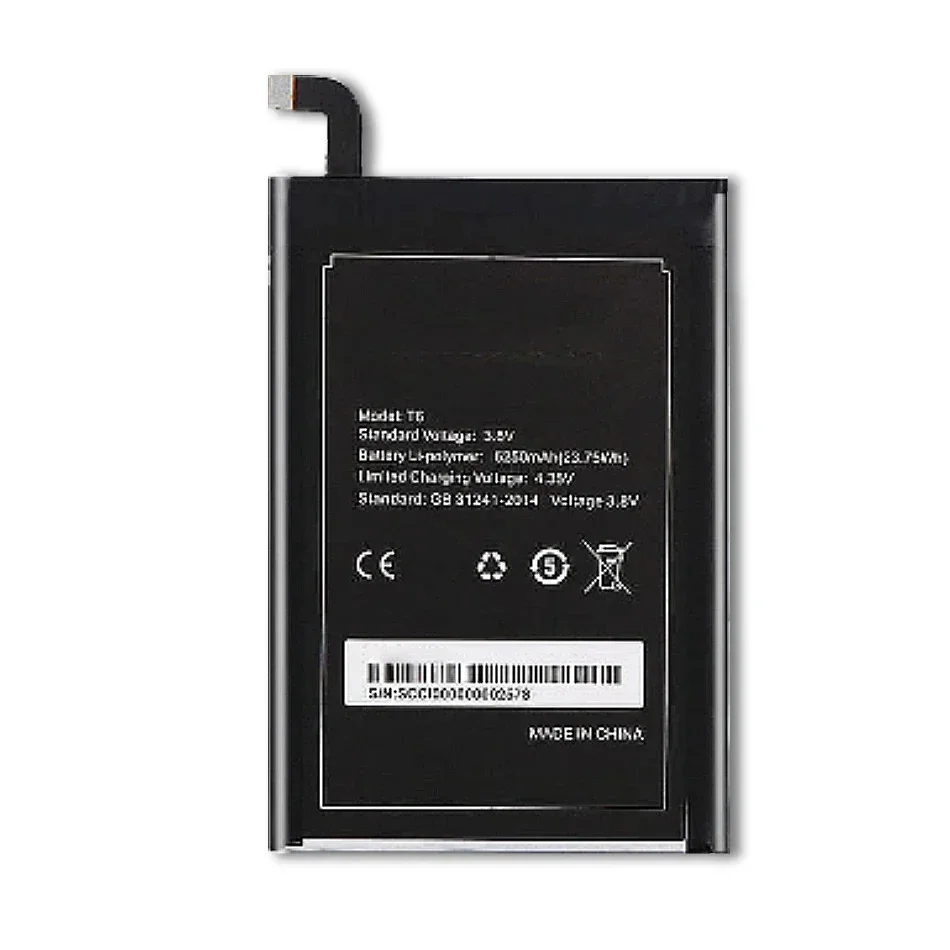 Аккумулятор 6250 мАч для Oukitel K6000 Pro/для Ulefone Power HT6