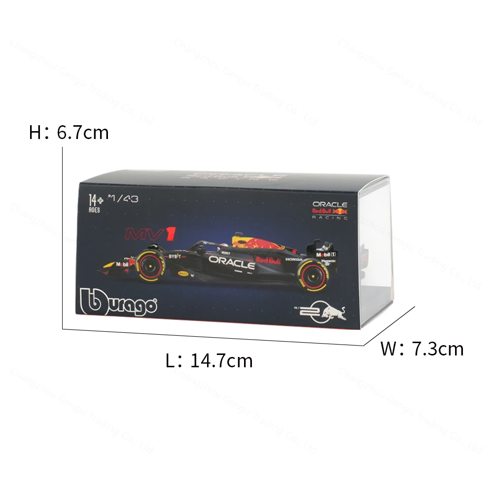 Bburago 1:43 2024 RedBull RB20 # 1 F1 Formula Car литые автомобили Коллекционная модель гоночные