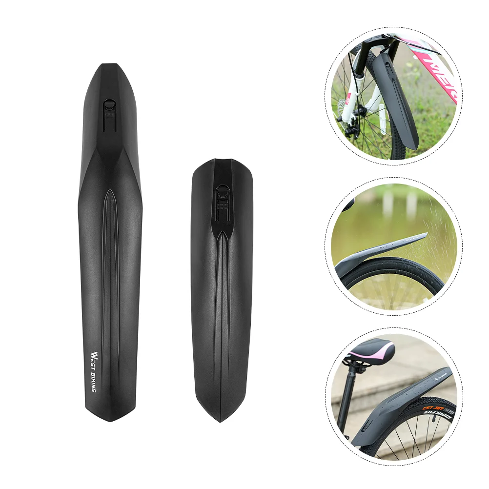 

1 Pair Bicycles Plastic Mountain Bike MTB Rear Mud Guard Front Mud Guard Mudguard