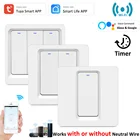 Переключатель света Tuya Alexa Google EU UK с поддержкой Wi-Fi и таймером