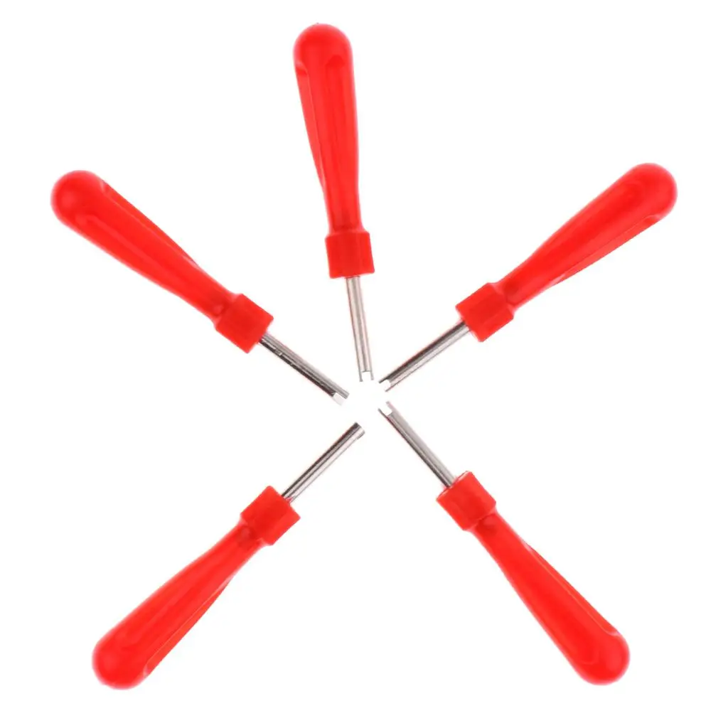 

5pcs Valve Core Remover Installer Cycling Valve Core Tool Wrench Steel Useful and Practical