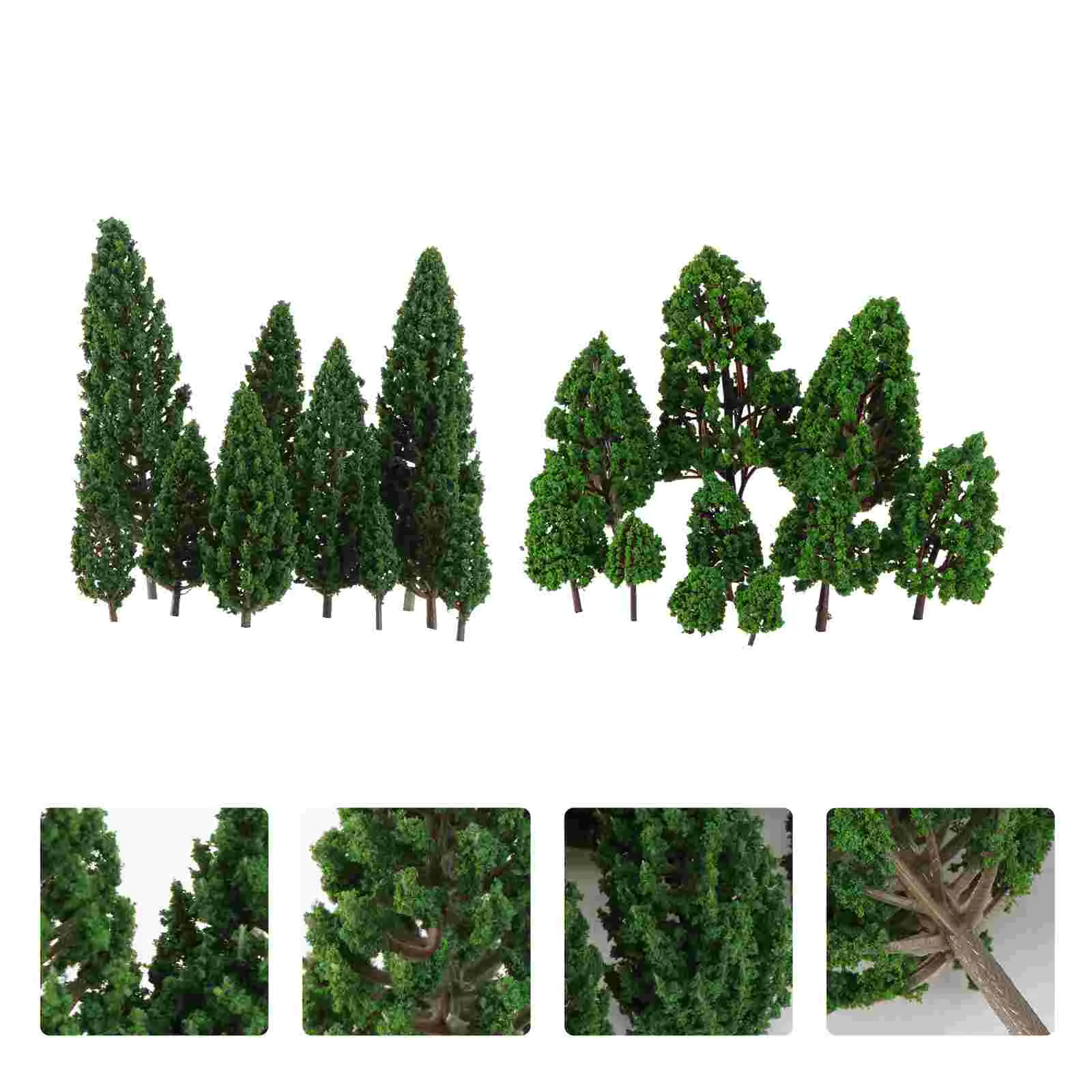 

22pcs Model Trees Mixed Model Tree Architecture Diorama Tree Train Trees for DIY Crafts Building Landscape Scenery