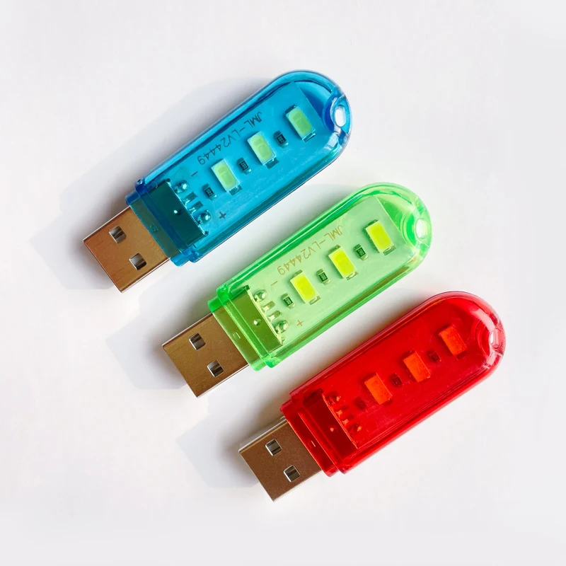 

USB plug mobile power charging computer light night light led light eye protection reading light color night light