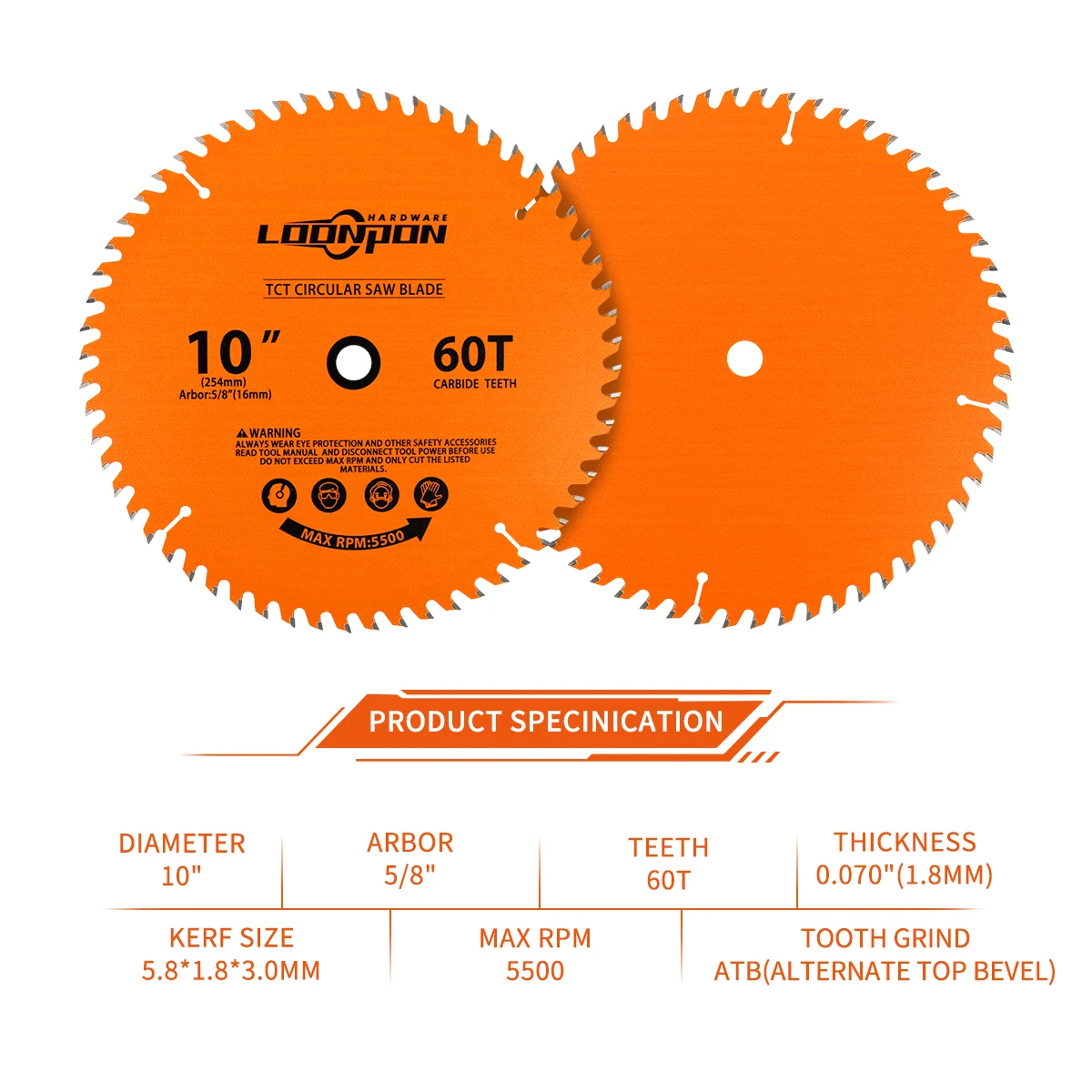 254 мм 10 дюймов твердосплавная Пила TCT режущий диск для дерева тонких