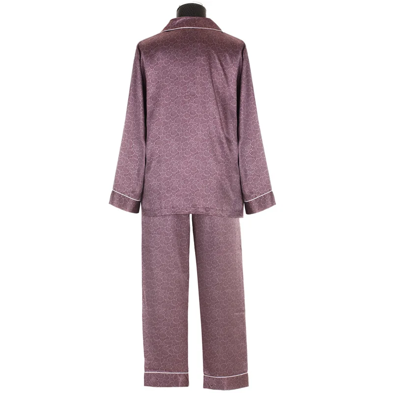 Men's Silk Pajamas Set Classic Satin Pajamas for Men Long Sleeve Pyjama Satin Home Suit for Men Summer Sleepwear Dropshipping