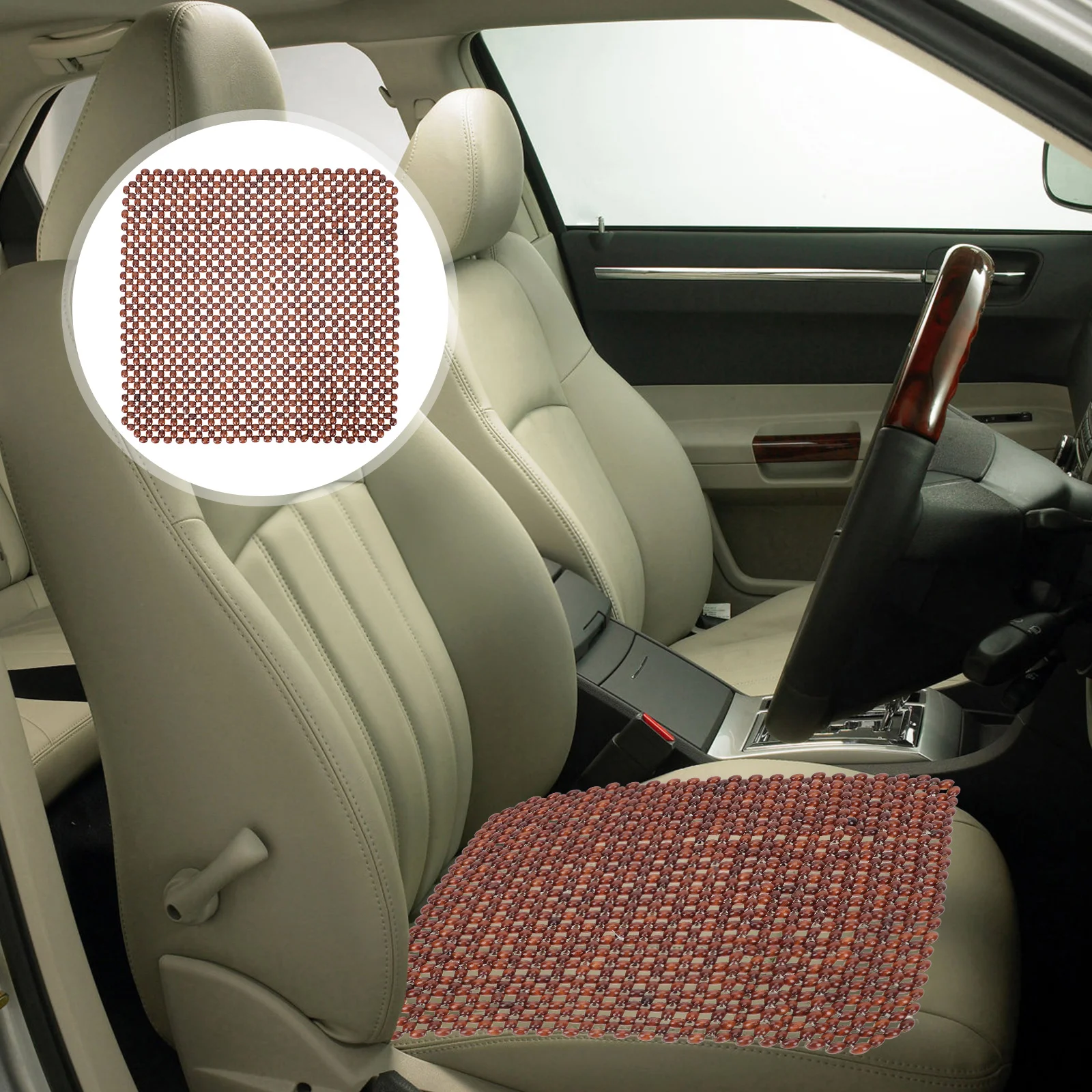 

Car Beaded Cushion Cover Wood Covers Massaging Cushions Mat Wooden Bead Auto Beadscoolingtruck Motorcycletrucks Driver
