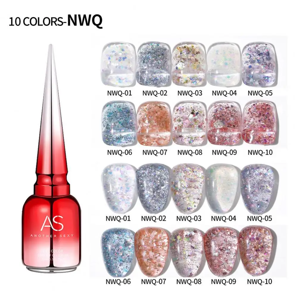 

Gel Nail Polish Shiny Glitter Manicure Gel Semi Permanent Top Coat Glitter Nail UV Polish Gel Manicure Accessories