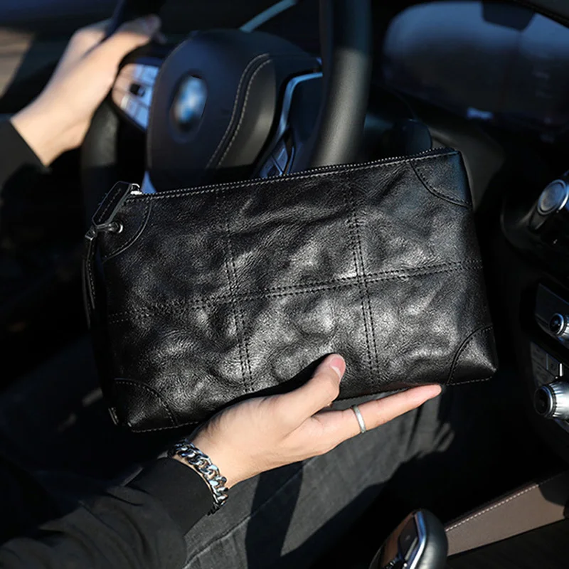 

Кожаная нишевая прогулочная сумка AETOO для отдыха, мужская сумка, мужская сумка, новая сумка из воловьей кожи, мужская сумка, Корейская версия...