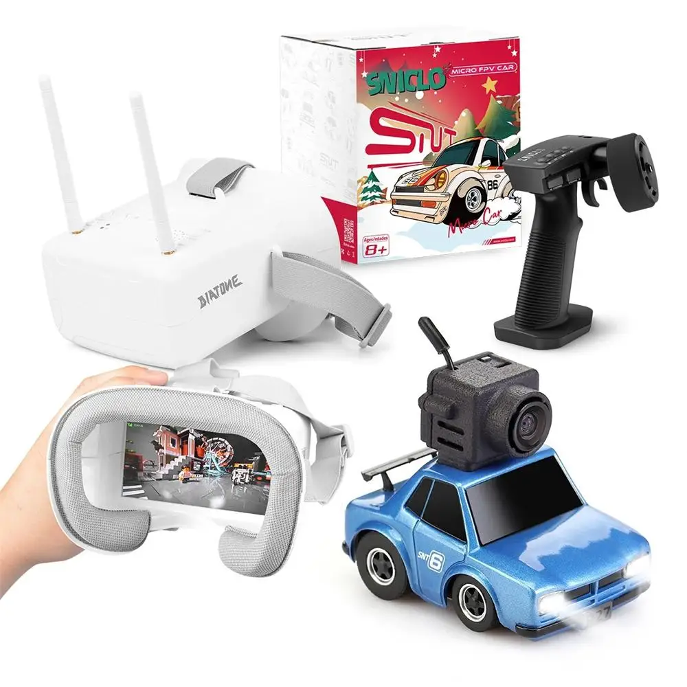 

SNT Q25-R27 2.4G RTR 1:100 FPV MINI RC Electric Remote Control Model Car Optional Goggles Micro Adult Kids Table Toys