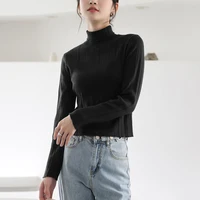 autumn winter women knitted ribbed pullover sweater 2021 turtleneck women sweaters long sleeve slim jumper soft warm pullover