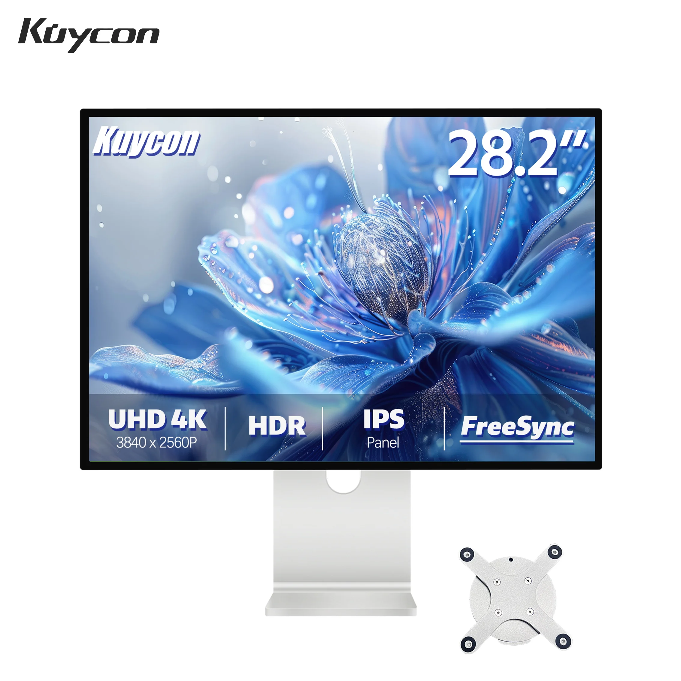 Фото Kuycon P10 светодиодный ЖК-монитор компьютера 31,5 дюймов HD с полным широким экраном IPS стеклянная зеркальная поверхность 4K для XBox PS4 PS5 Switch PC Monitor №1