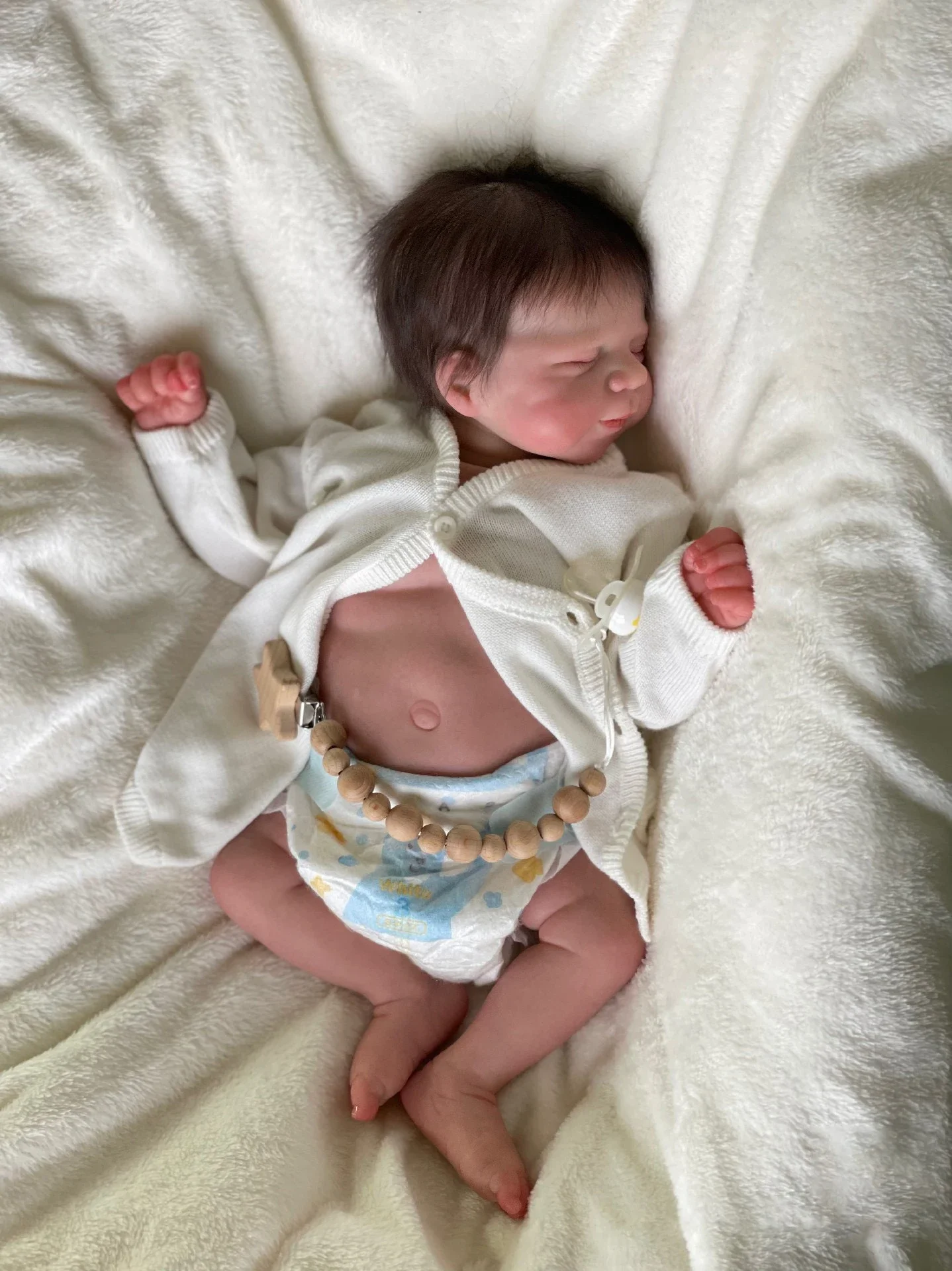 Кукла реборн 19 дюймов Реалистичная силиконовая виниловая кукла для