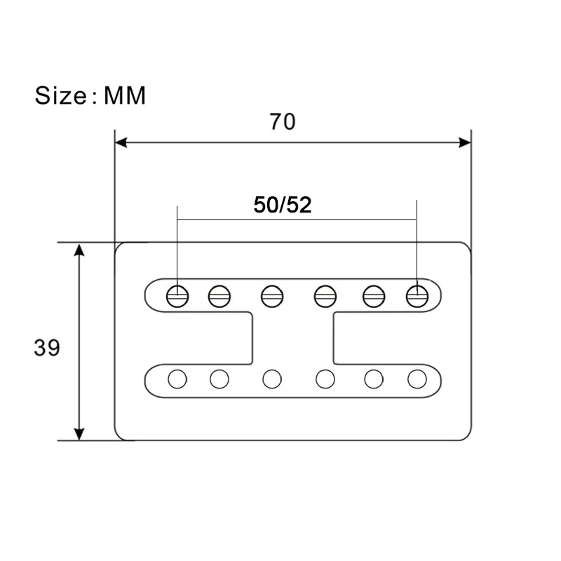 H-стиль латунная крышка электрогитарного звукоснимателя с разделением катушек, двойной катушки N7,5K/B15K выход, черный/хромированный.