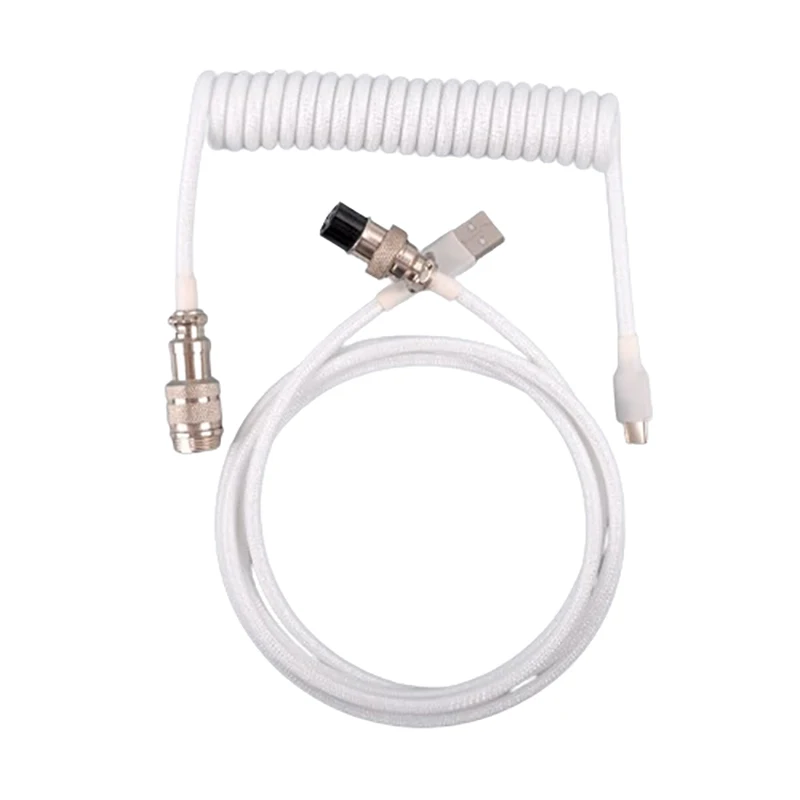 Механическая клавиатура 3 м Тип C спиральный кабель USB провод механическая