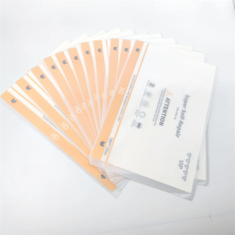50 PCs Super Self-repair Hydrogel Film for iPhone Samsung Mobilephone HD Films Curved Screen Protectors for Cutting Machine