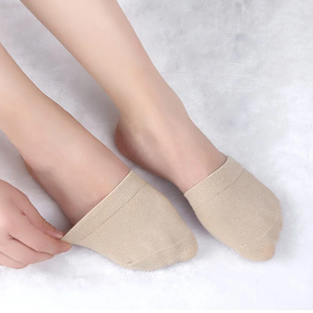 

4 Pairs Socks Seamless Tops Anti-slip Invisible Anti-skid Women's High Heel Spandex Wear-resistant Half Miss