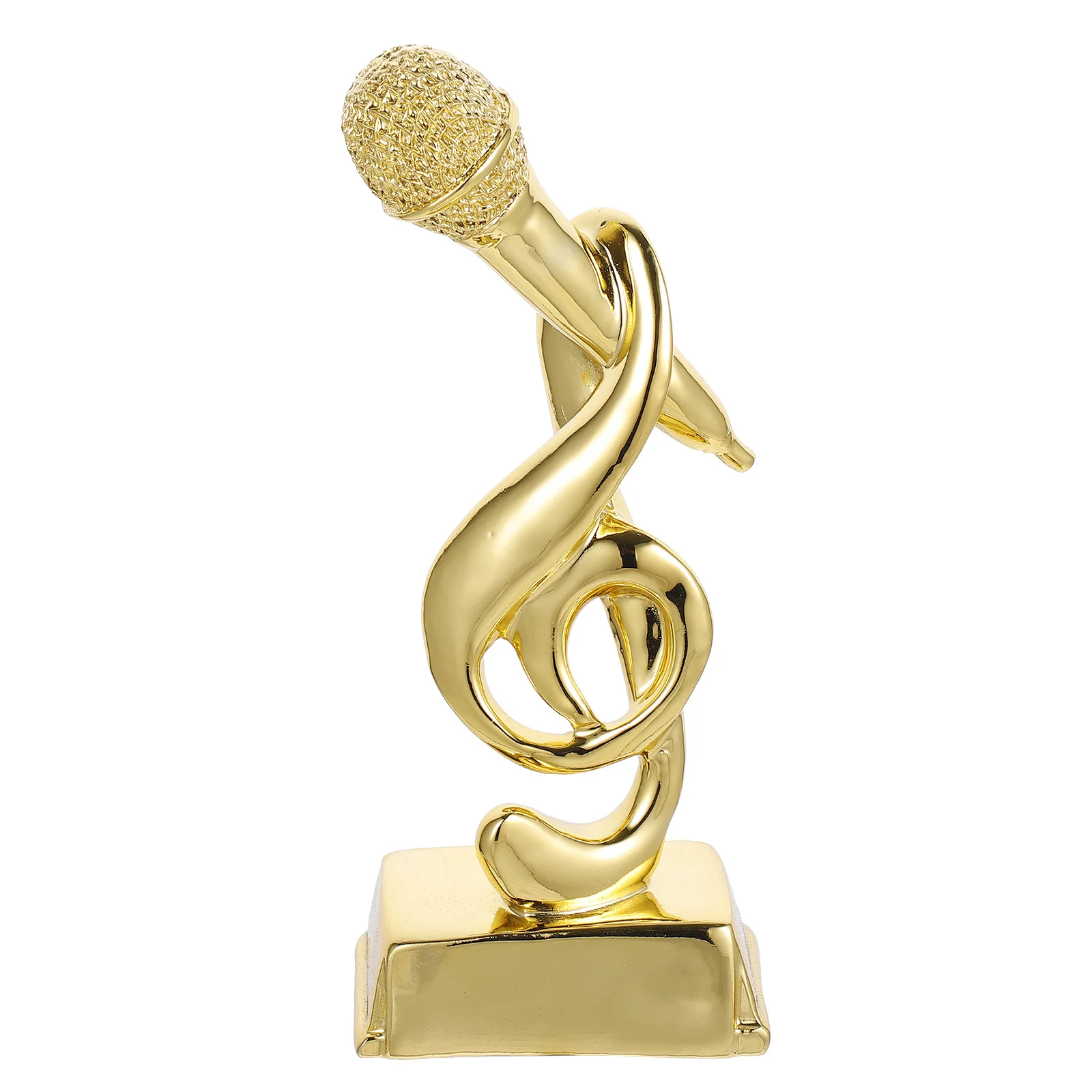 

Note Trophy Microphone Note Trophy Nice Safe Durable Light Decorative Trophy Contest Trophy for Contest Gift