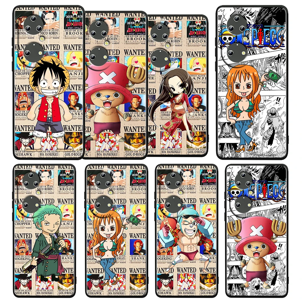 

Hot Anime One Piece For Huawei P50 P20 P30 P40 5G P10 Pro Lite E Plus P9 Lite Mini Silicone Soft TPU Black Phone Case Cover Capa