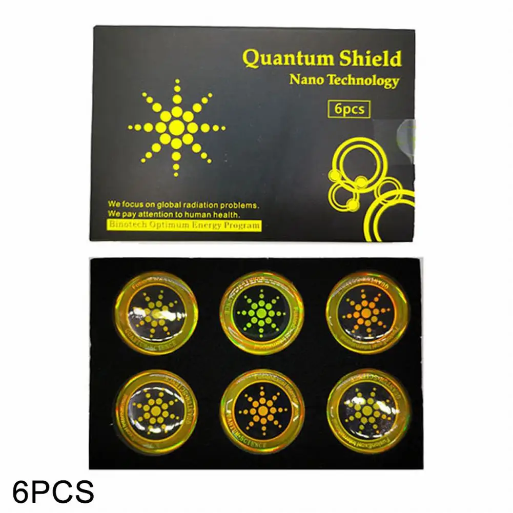 

Quantum Anti Radiation Shield 5G EMF Protection - Phones Laptops - 6 Stickers Conditioners Refrigerators Microwave Ovens