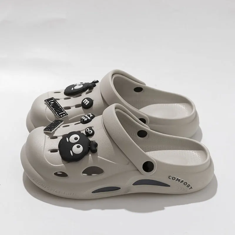Фото Новинка 2023 года, мужская летняя одежда Eva Crocs Baotou, пляжные спортивные сандалии с толстой подошвой для вождения на открытом воздухе, мужские сандалии №5