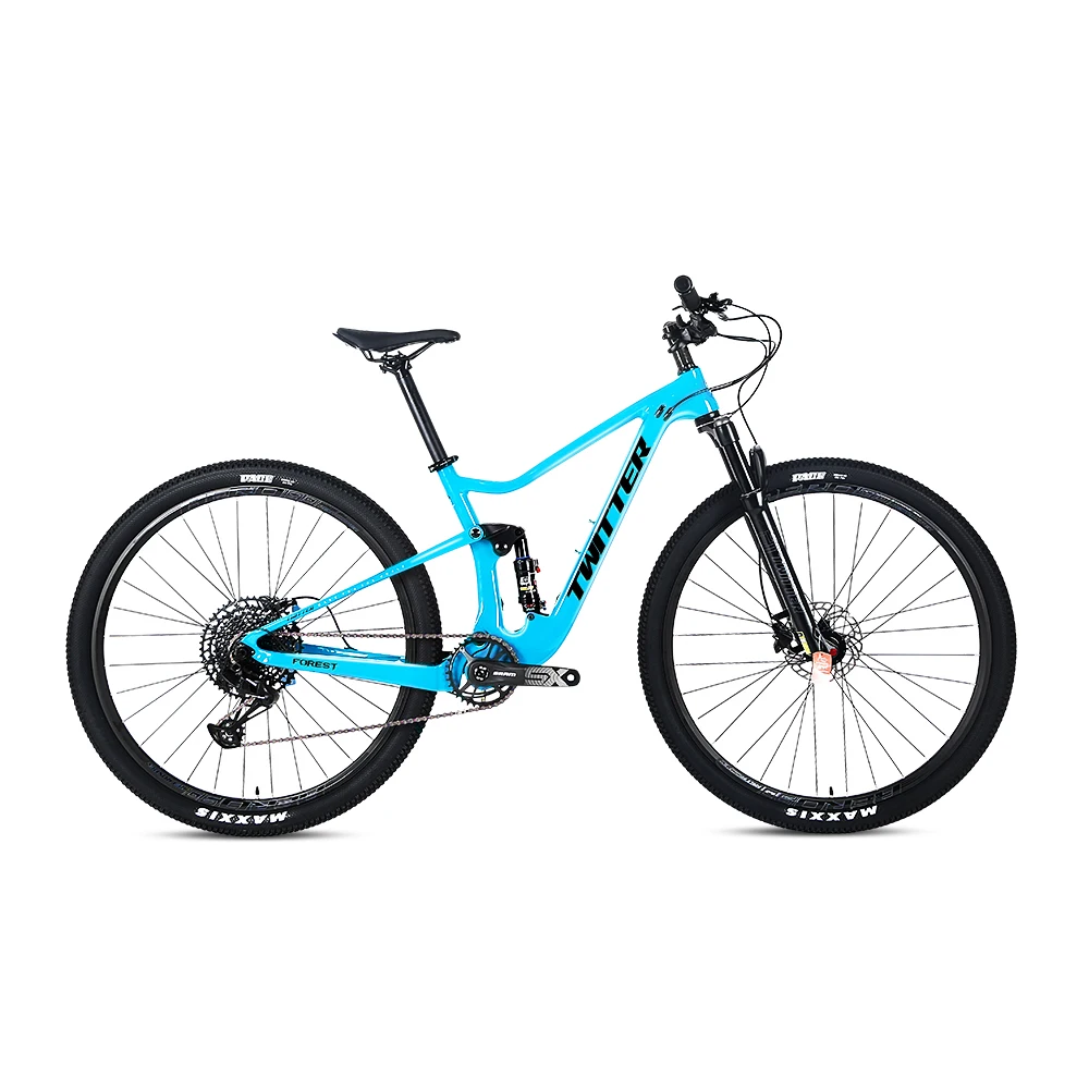 

TWITTER FOREST M6100-12S 27.5/29er AM T1000 full suspension carbon fiber mountain bike barrel pumped 148mm hydraulic disc brakes