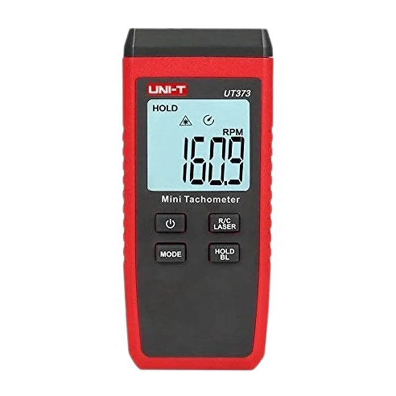 

UNI-T Mini Tachometer UT373 Digital Tachometer Non-Contact Tachometer Measure Range10-99999RPM Odometer With Backlight