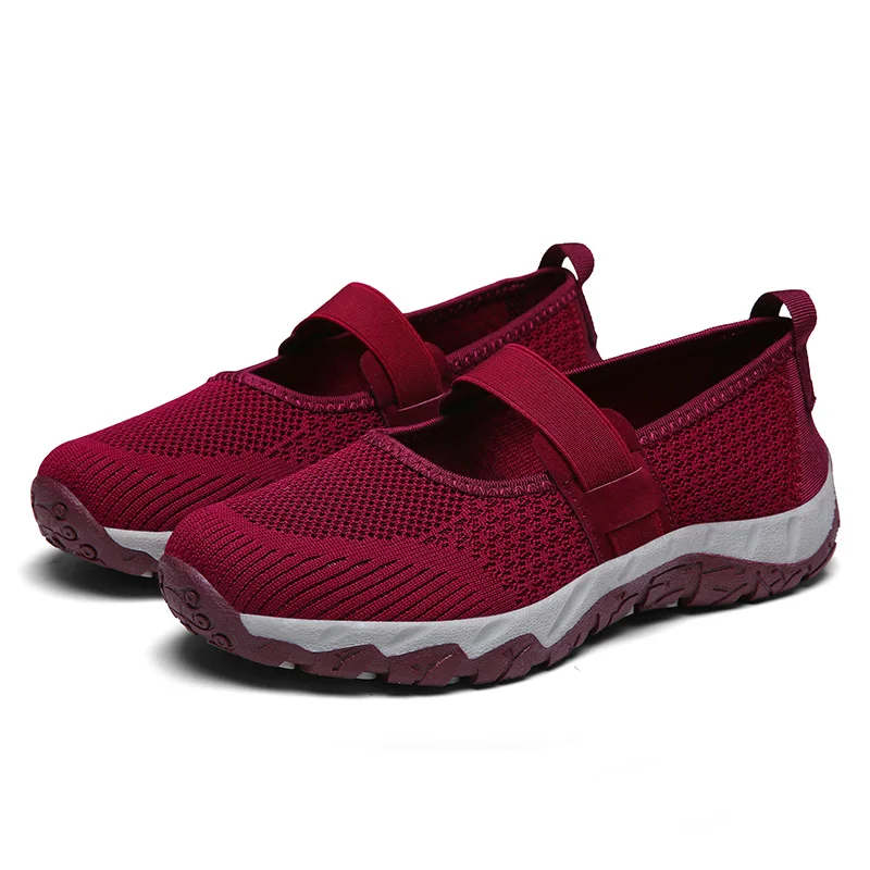 Spring Summer Mesh Casual Women Flat Shoes Ladies Light Breathable Sneakers Slip on Outdoor Walking Loafers Zapatos De Mujer