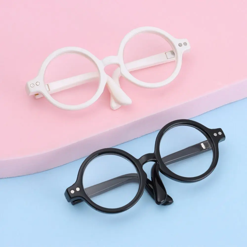 

Glasses Accessory Round Frame Lovely Candy Color Miniature Doll Glasses Clear Lens Eyeglasses Toys Eyewear Plush Doll