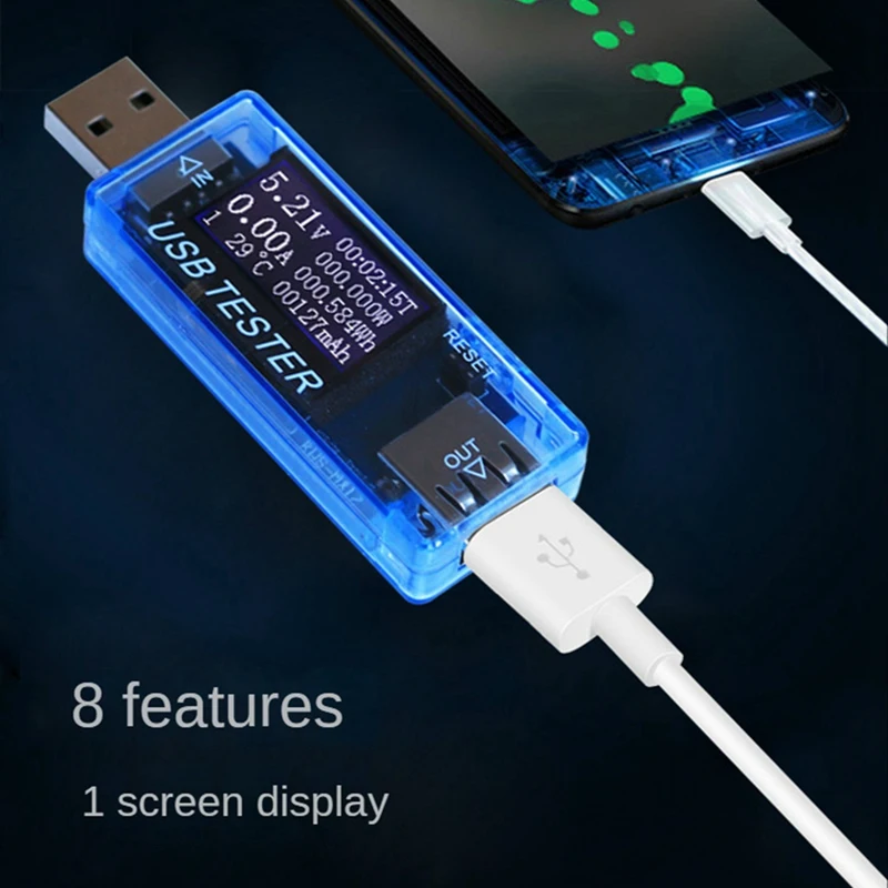 USB-тестер измеритель мощности постоянного тока 4 в-30 в цифровой вольтметр внешний