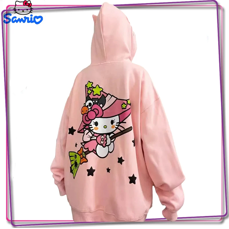 

Женская толстовка с длинным рукавом и принтом, свободного покроя