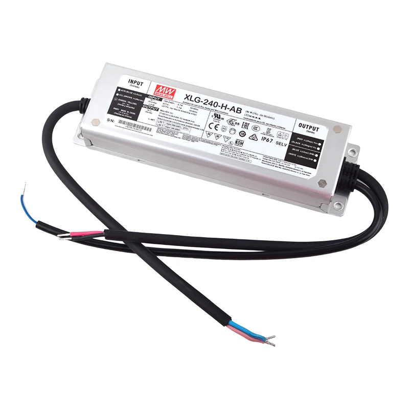 

MEANWELL XLG-240-H-AB 240W 4900mA 27-56V Constant Power LED Driver Switching Power Supply For 2pcs QB288 lm301b lm301h boards