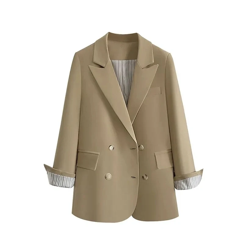 Новинка 2024 стильный уличный пиджак женская одежда блейзеры на весну и осень