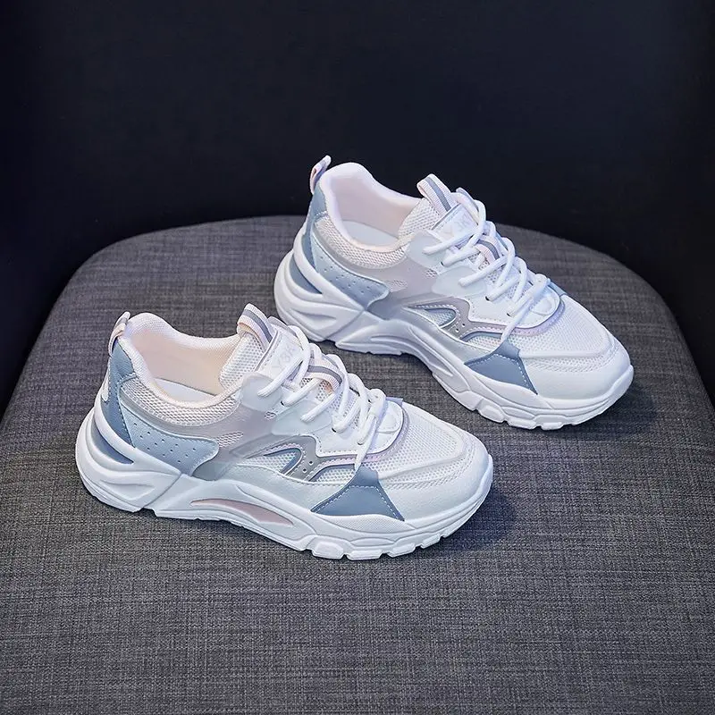 

Autumn Women's Vulcanized Shoes Fashion Casual Shoes Lightweight Breathable Female Sports Shoes Tennis Female Platform Sneakers