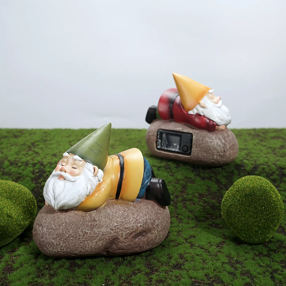 

Большой сад, искусственная кожа, милые и интересные скульптуры карликов из смолы на камнях, украшение для уличной домашней лужайки