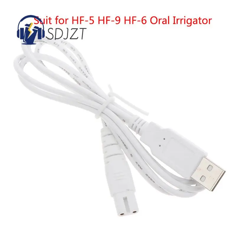 

1 Pcs White USB Cable Charging Line Suit For HF-5 HF-9 HF-6 Oral Irrigator Teeth Water Flosser Accessory