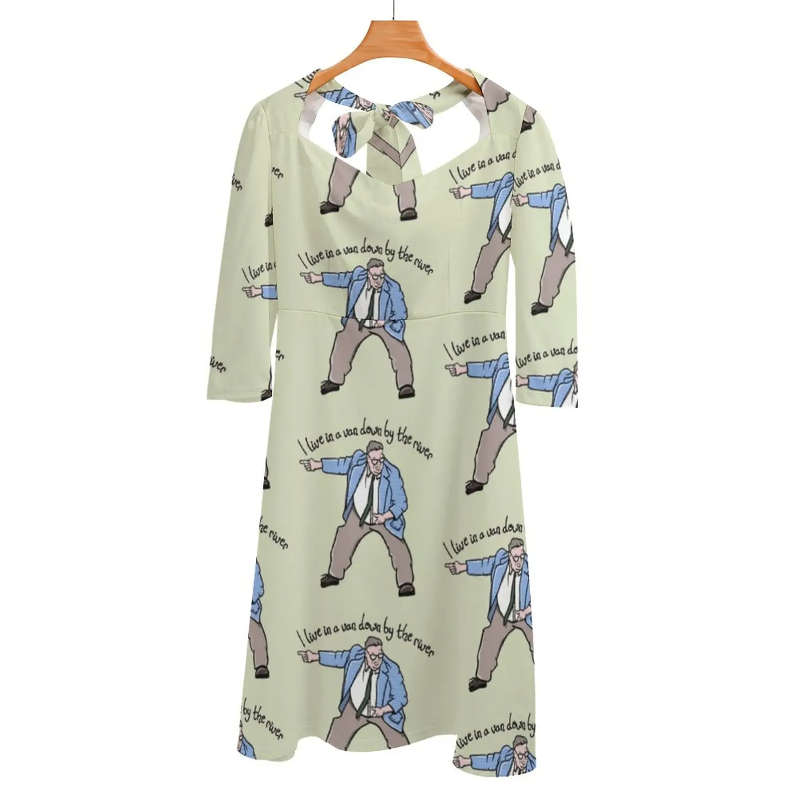 

Matt Foley Van Down By The River Back Lacing Backless Dress Women Kawaii Square Collar Dress 6Xl Chrisfarley Mattfoley Chris