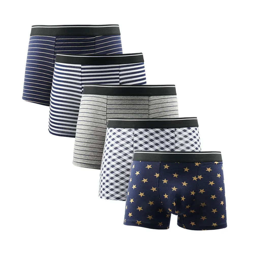 

4/5PCS Men's Panties Set Sexy Boxers Cotton For Man Undrewear Brand Underpants Male Boxershorts Underwear Mens Boxer Shorts