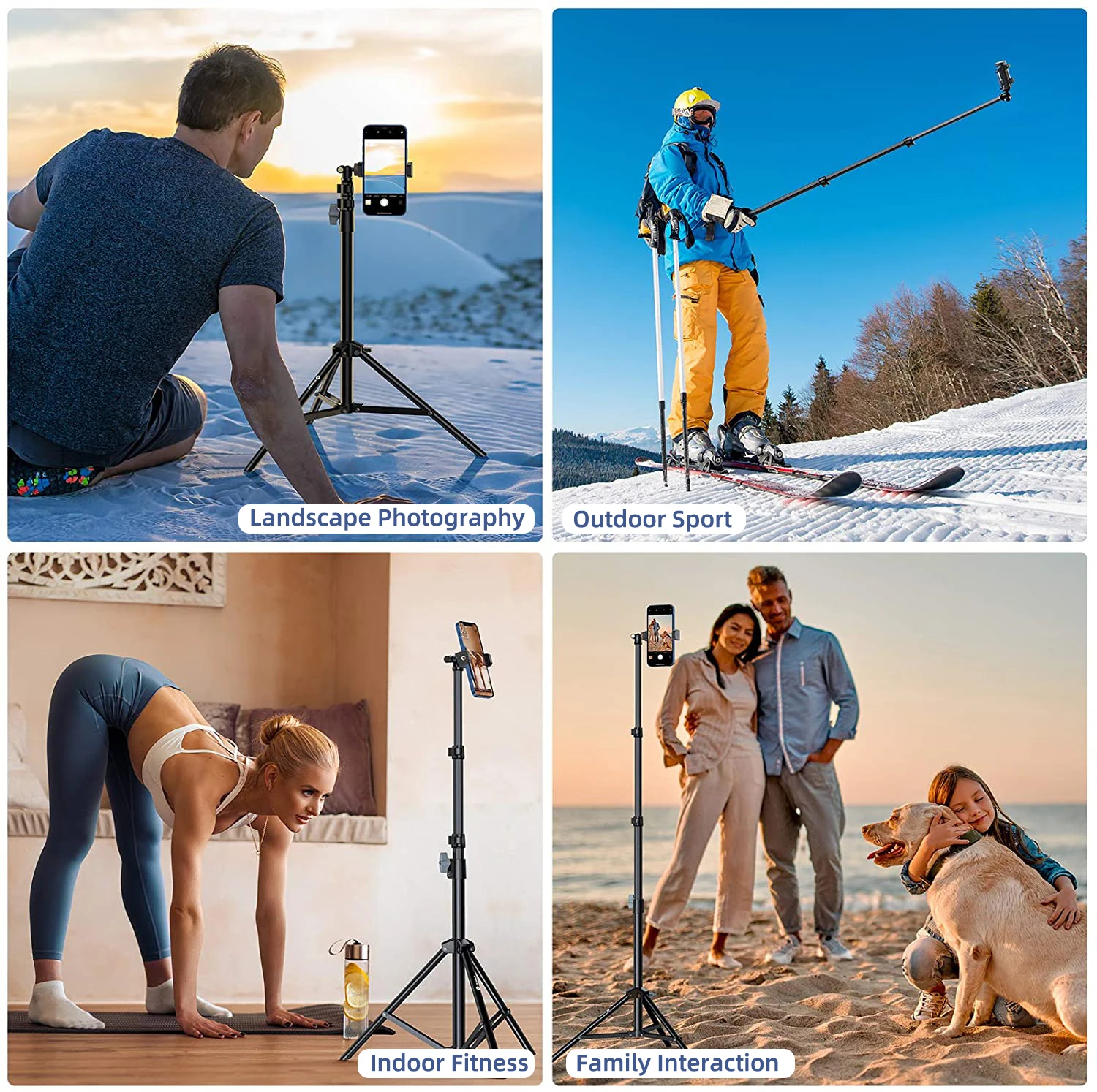 Универсальный штатив для телефона алюминиевая селфи-Палка с дистанционным