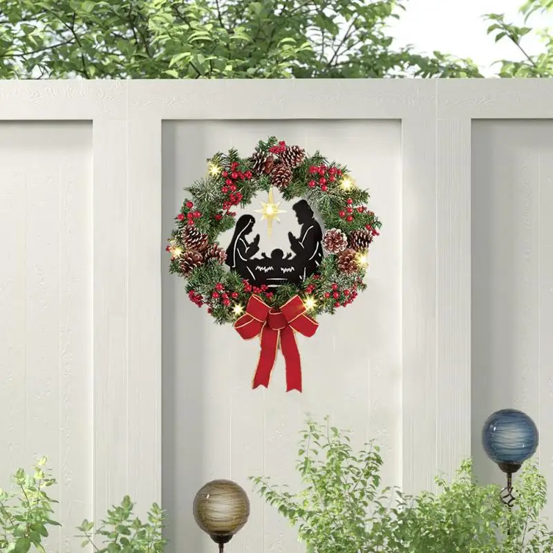 

Рождественский венок, Акриловая Рождественская гирлянда, подвеска, домашний фон, украшения для рождественской елки, венок, Рождественское украшение