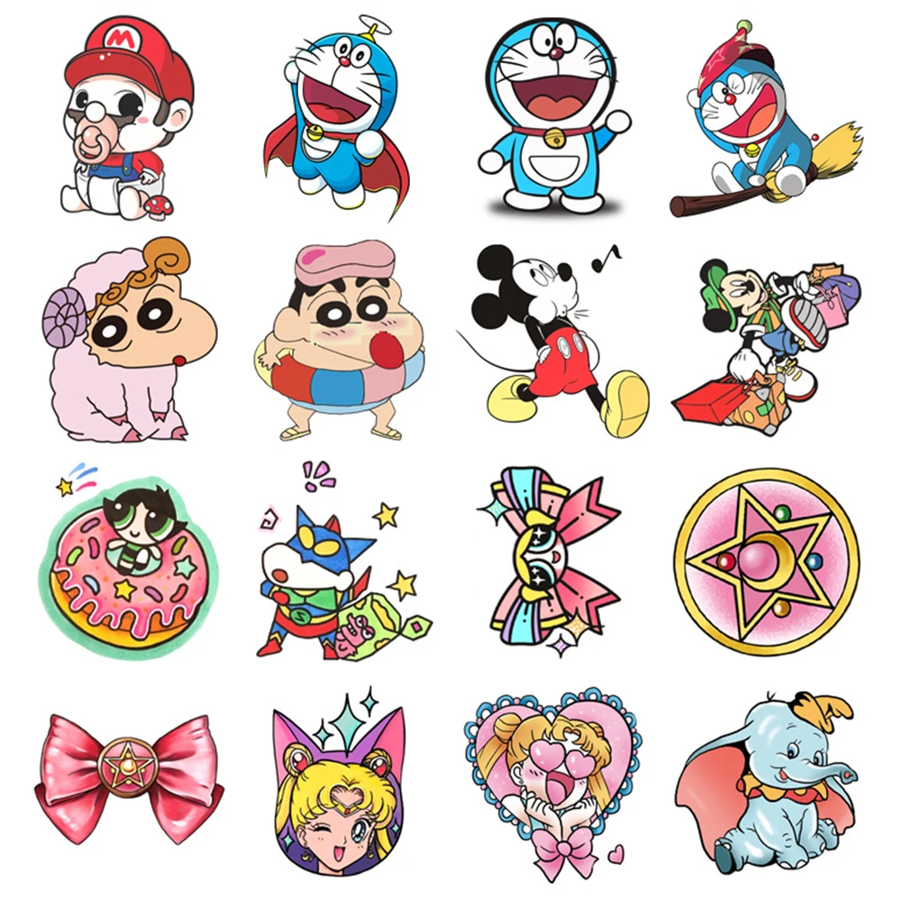 32 шт./набор Детские Мультяшные татуировки