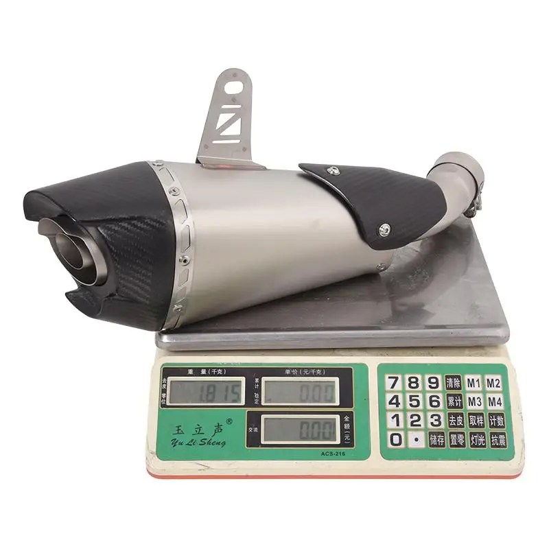 

51MM For Kawasaki Z900 2017-2019 2018 AT2 Motorcycle Exhaust Pipe Tail Escape Muffler Link Pipe Stainless Steel Carbon