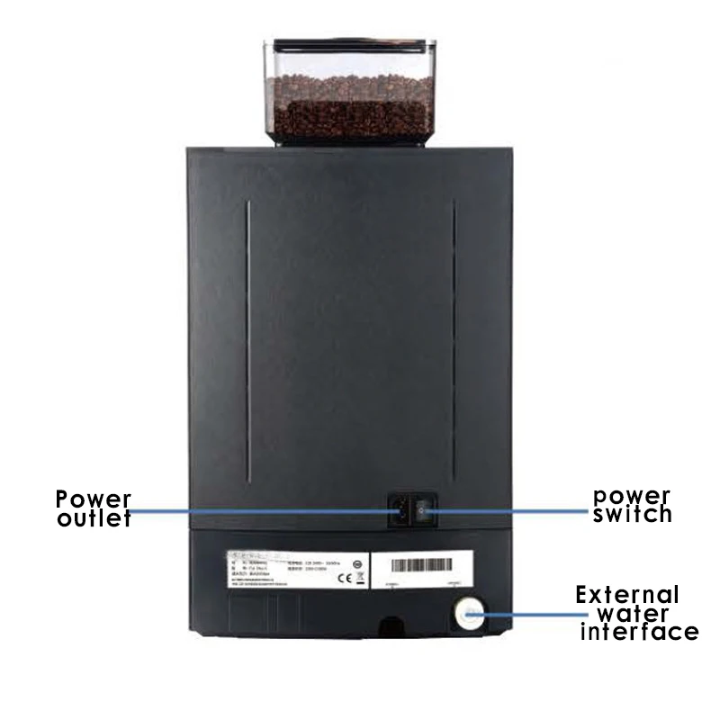 Автоматическая полностью умная кофеварка с мельницей и вспенивателем молока