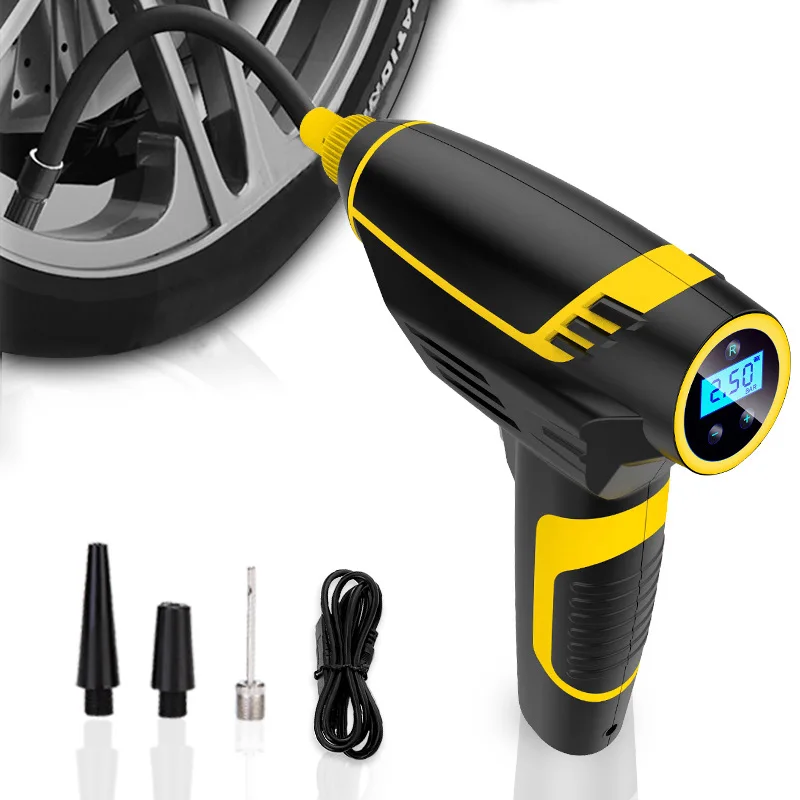 

Car air pump car charging air pump car with 12v electric portable tire charging car with light