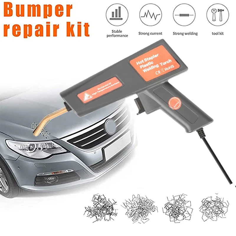 

120W Hot Stapler Plastic Welding Machine Car Bumper Repair Kit 4 types Flat Welding Repairing Machine Welder Gun Repair Tool