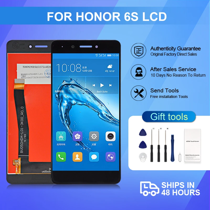 

1Pcs 5.5 Inch GR5 2017 Display For Huawei Honor 6X Lcd Touch Panel Screen Glass Digitizer Assembly Free Shipping With Tools