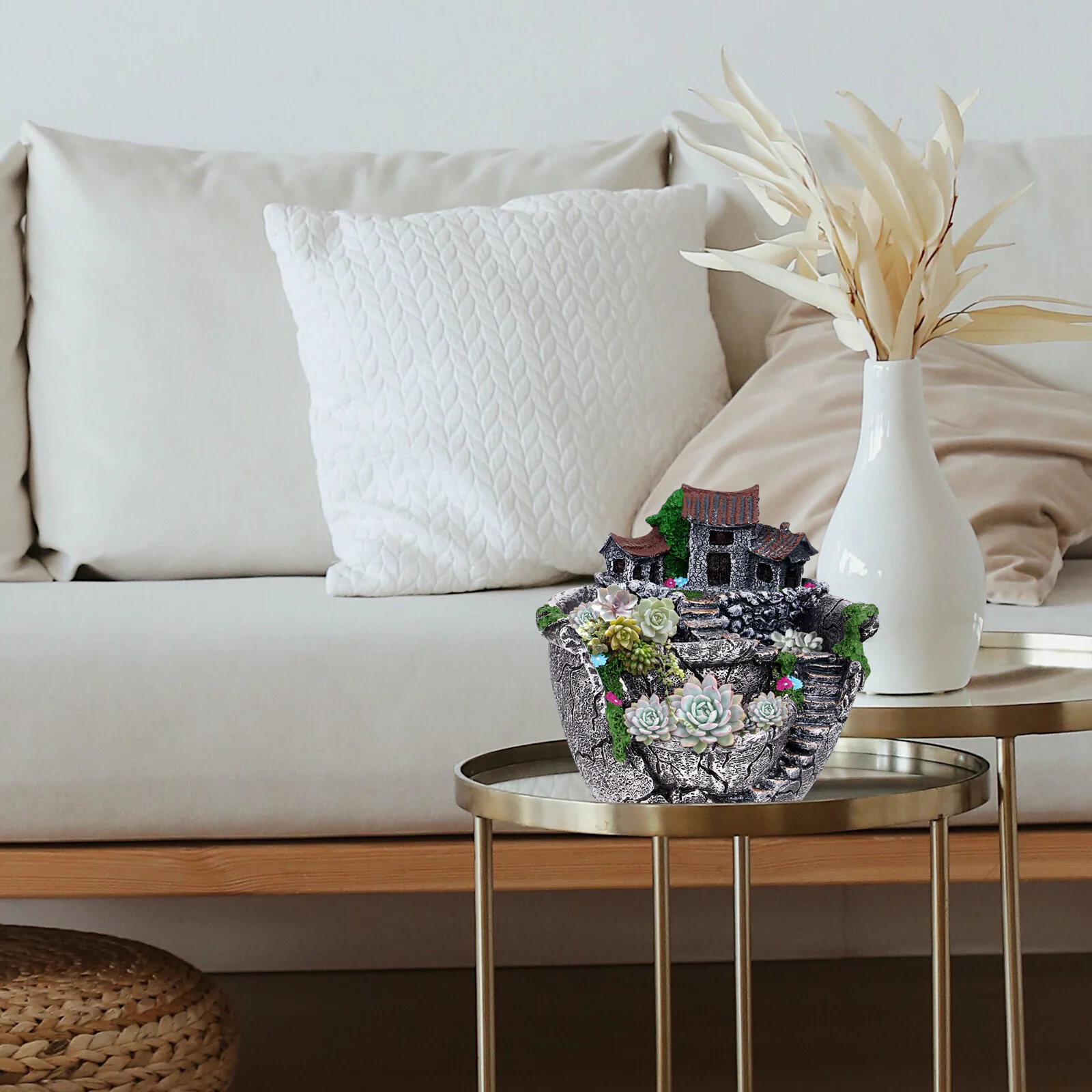 

Succulents Cactus Planter Creative Flowerpot Decorative Planting Container Fairy Garden Planter Plants